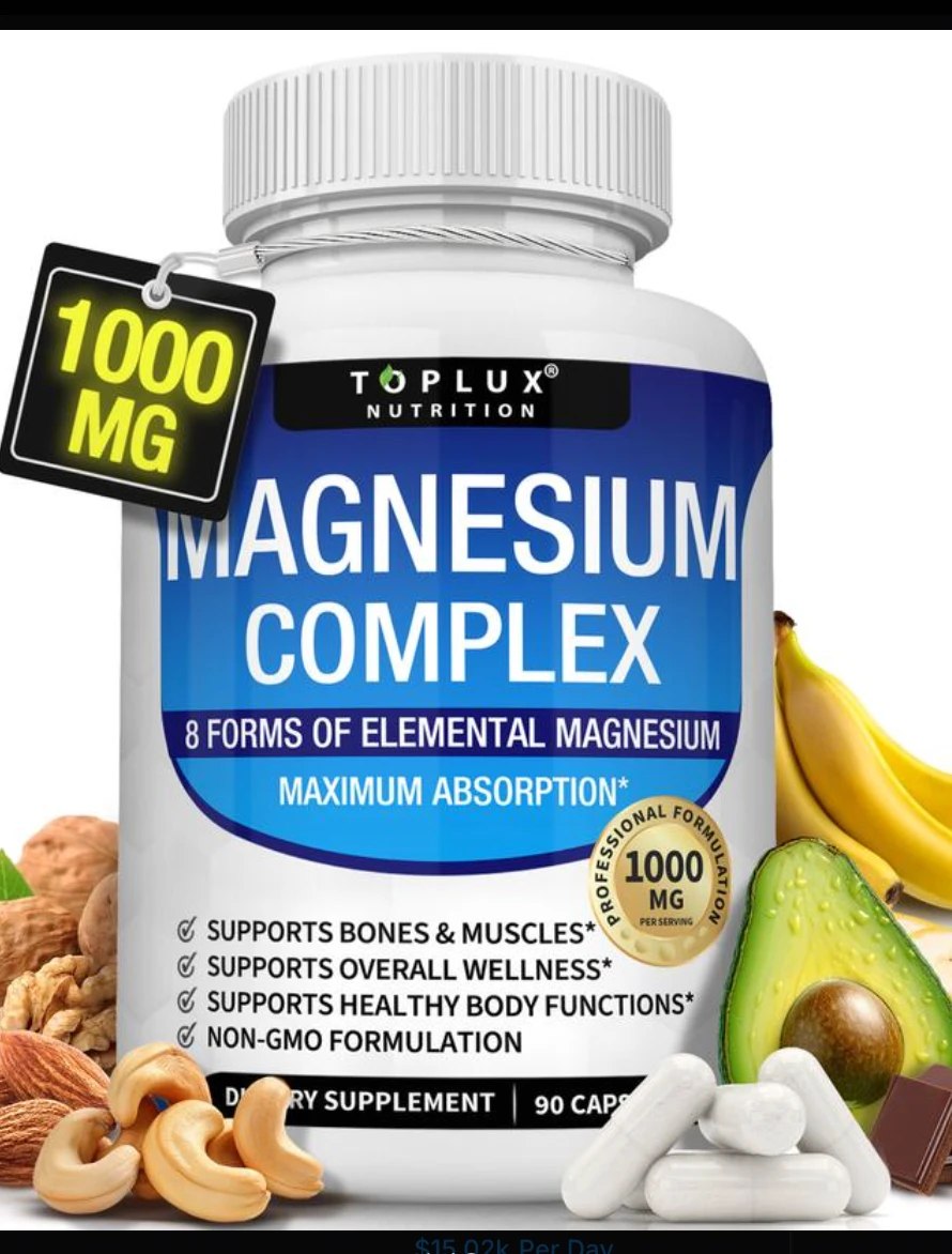 Magnesium Complex 1000mg · 8 formas de magnesio elemental