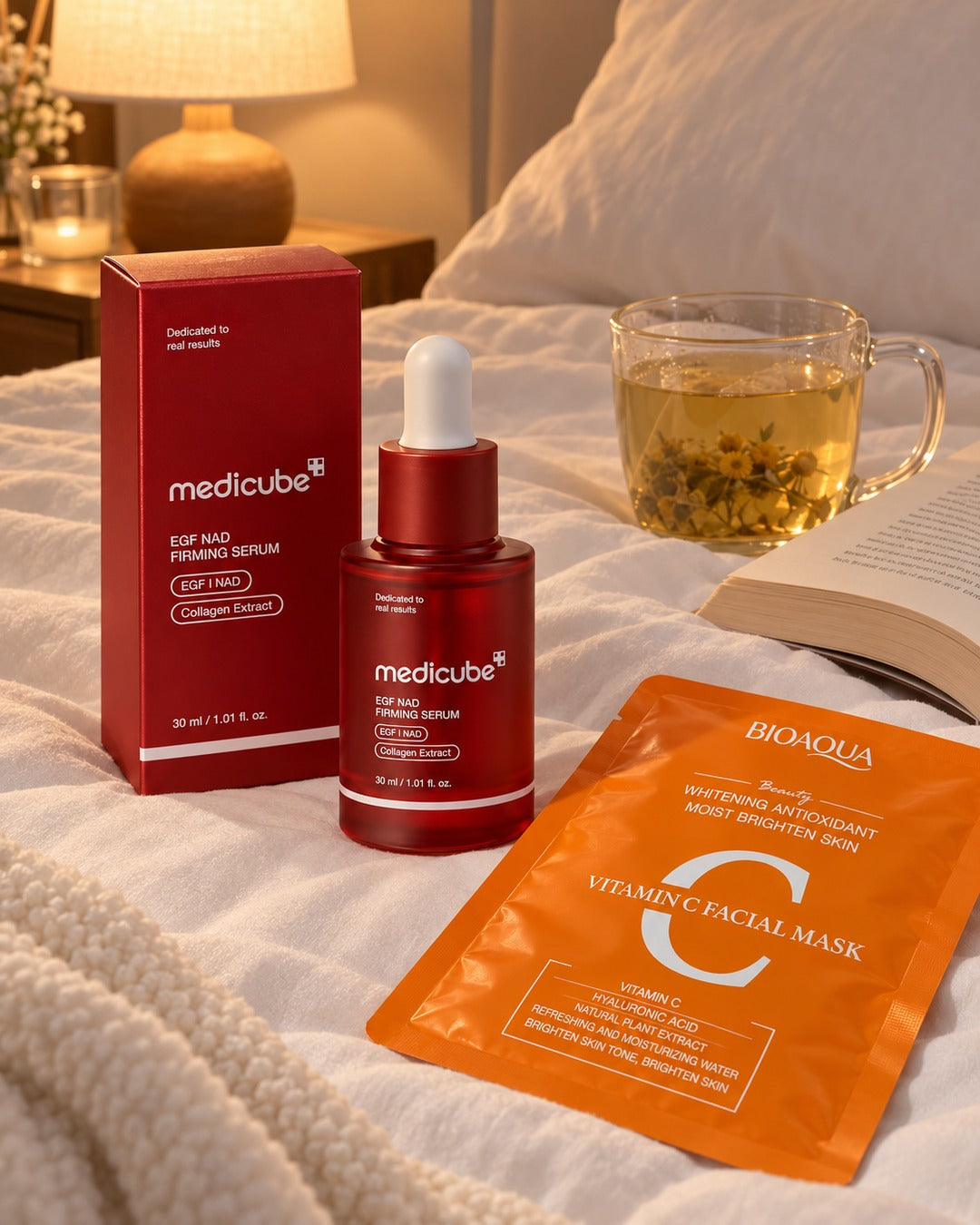 La rutina de la noche con la mascarilla de regalo