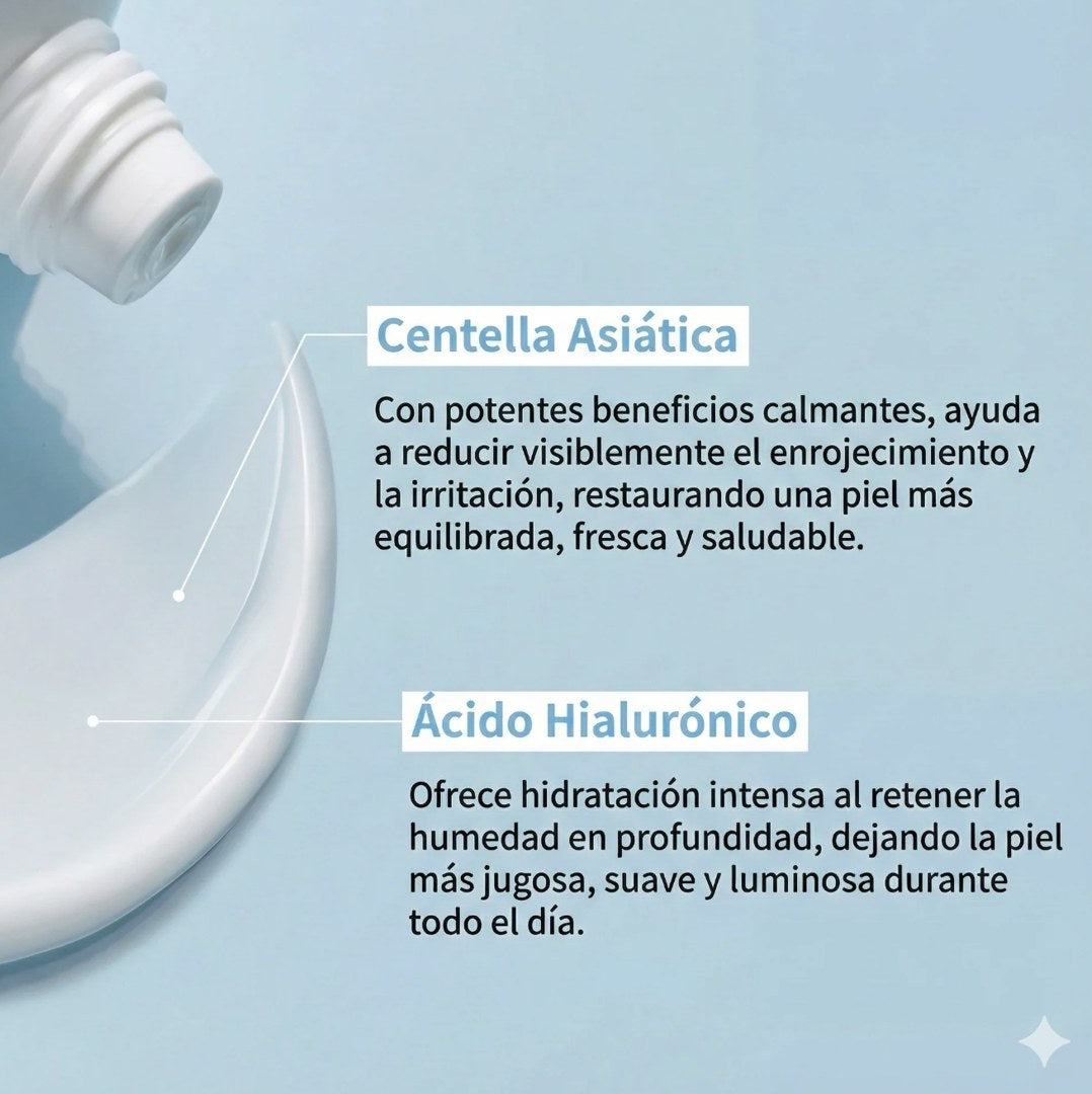 Centella asiática y ácido hialurónico