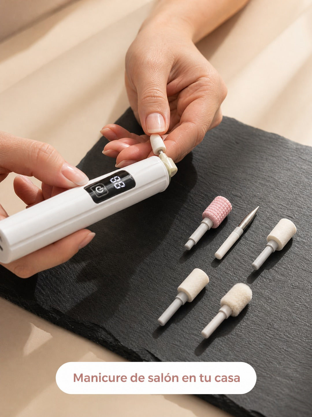 Manicure en casa con el pulidor eléctrico