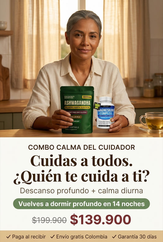 Combo Calma del Cuidador — Magnesio + Ashwagandha KSM-66