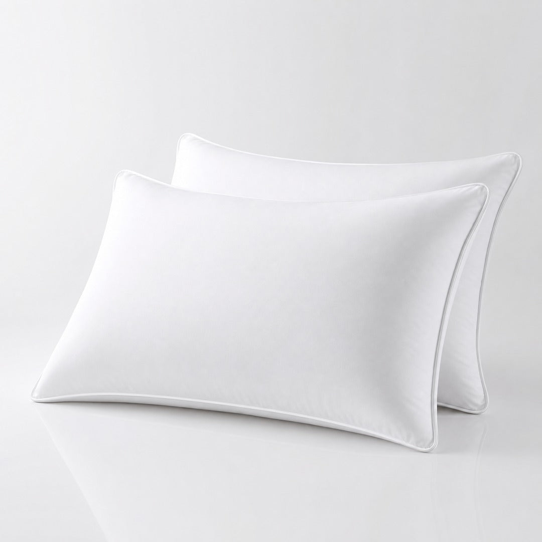 Dúo de almohadas hipoalergénicas de calidad hotelera