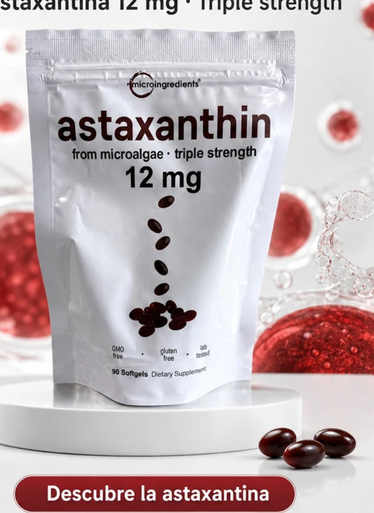 Astaxantina MicroIngredients 12 mg 90 softgels
