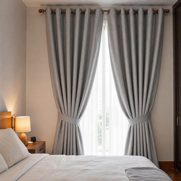 Cortinas Jacquard 400 g · Juego de 2 Paneles · 2,80 m × 2,00 m