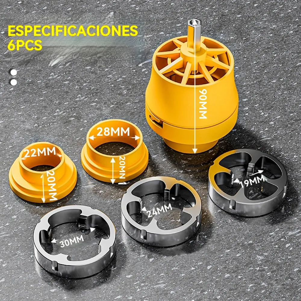 Medidas incluidas del kit de 6 piezas