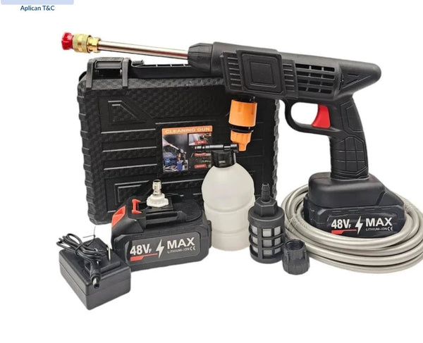 Hidrolavadora Inalámbrica 48V · 2 Baterías + Kit Completo
