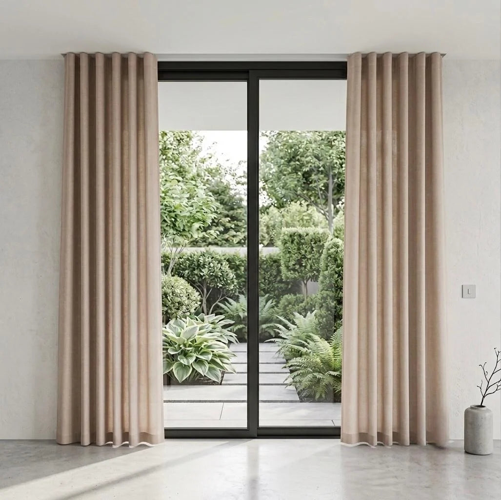 Cortina blackout beige · juego de 2 paneles