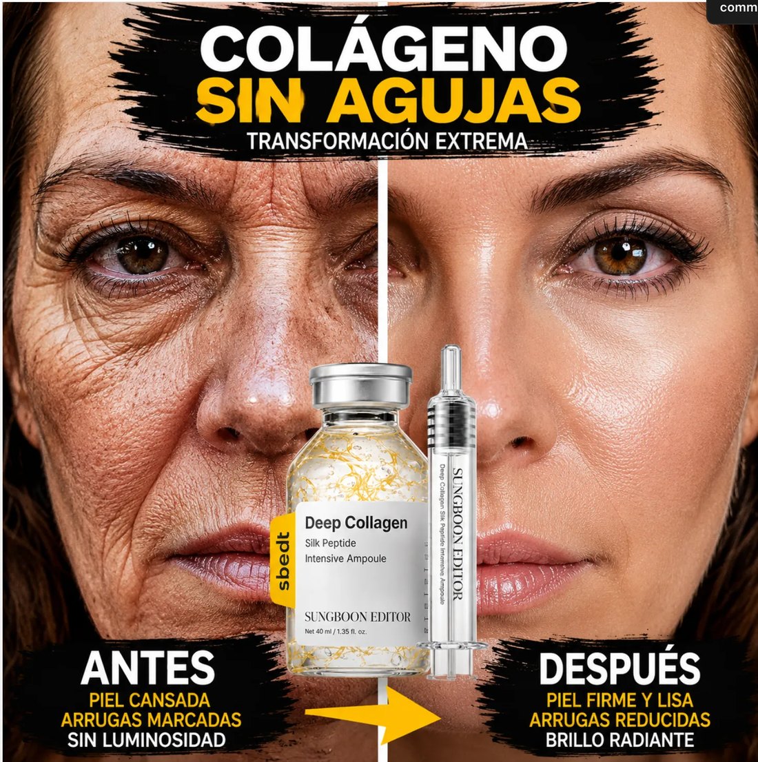 Colágeno sin agujas — piel más firme y lisa