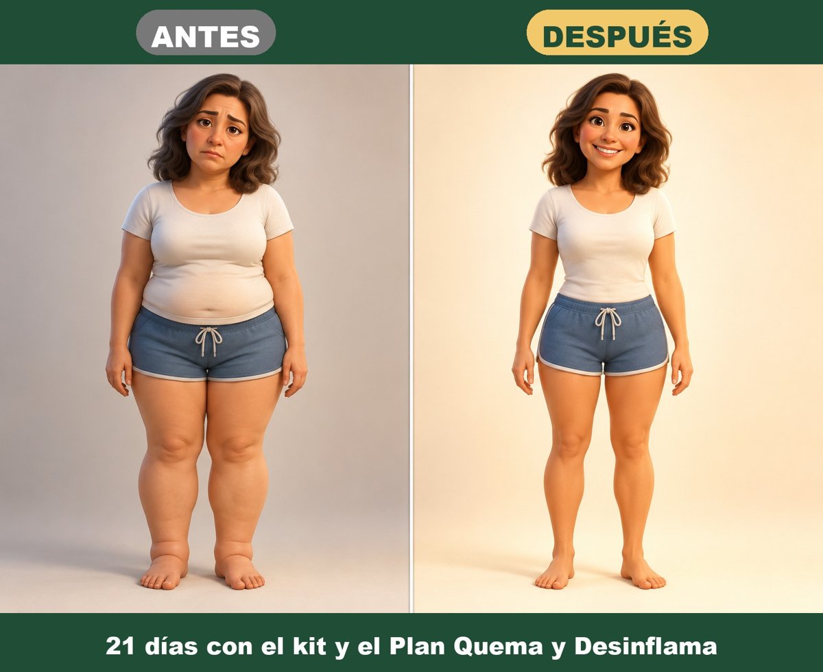 Antes y después: 21 días con el kit y el plan
