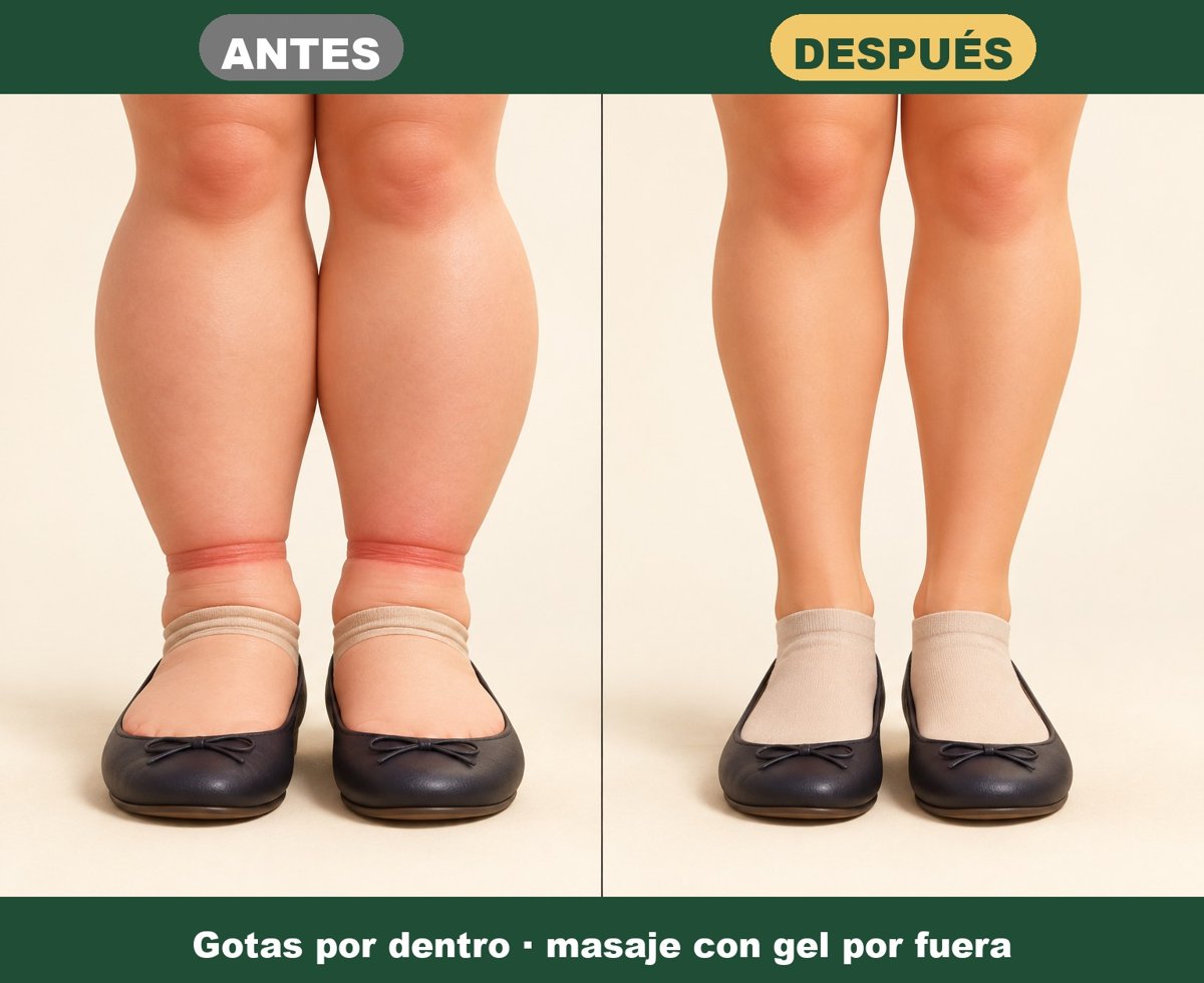 Antes y después: piernas y tobillos