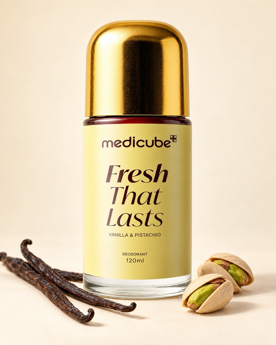 Medicube Fresh That Lasts · desodorante roll-on vainilla y pistacho · 120 ml