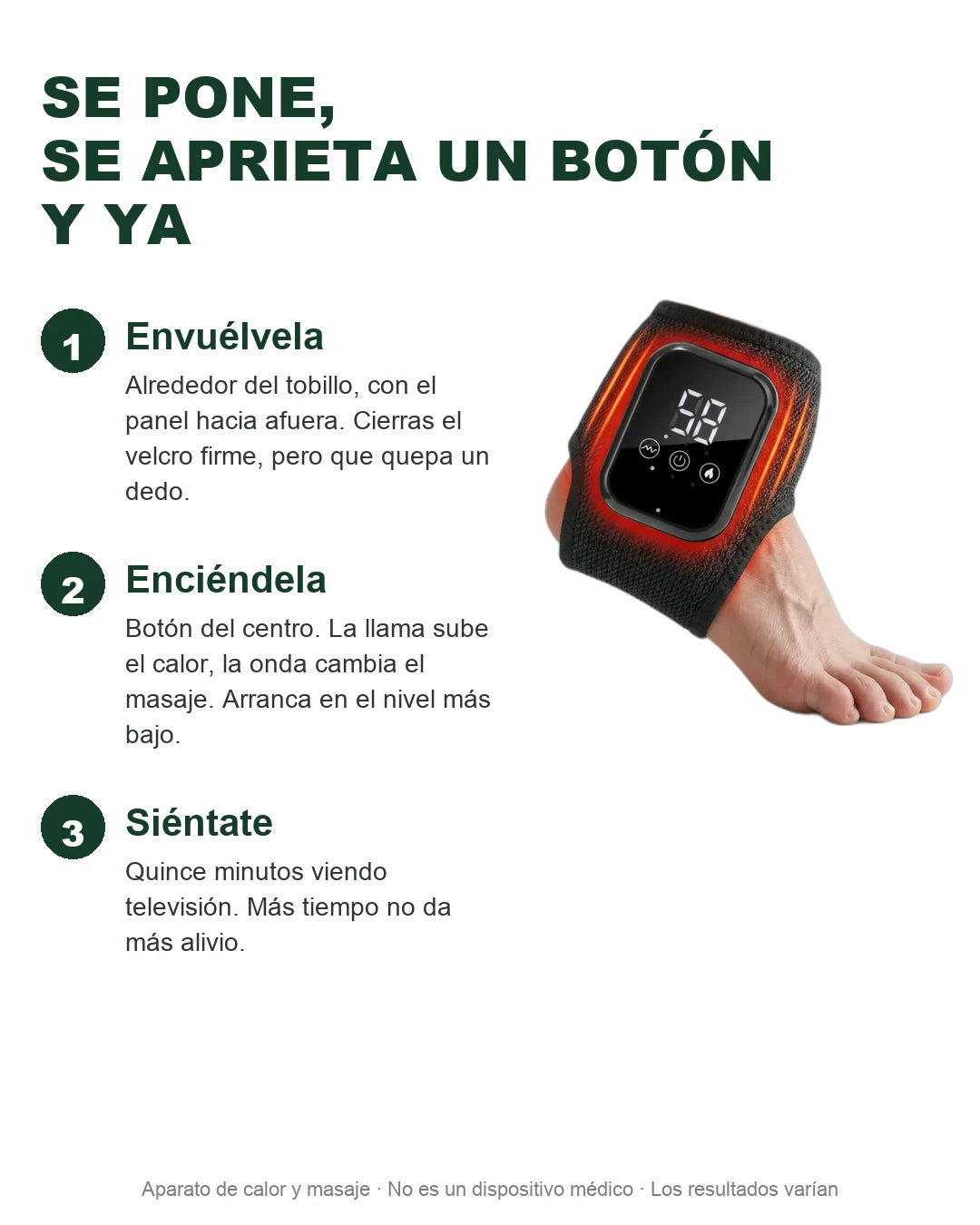 Envuélvela, enciéndela y siéntate quince minutos